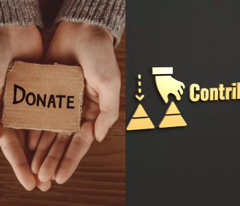 donation vs. contribution